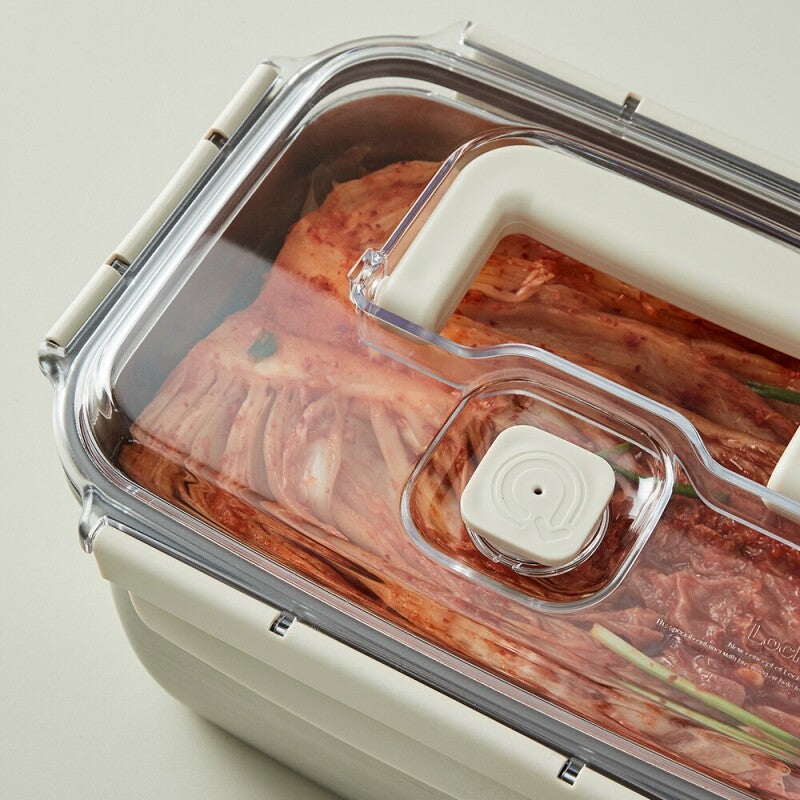 락앤락 숨쉬는 스텐 김치통 직사각 5.3L / 6.3L_LST831B-5.3L-CLR-KR-6